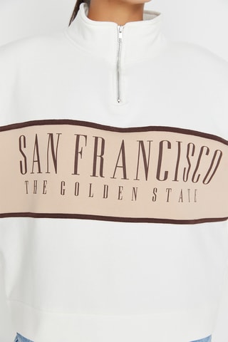 Fleece Sweater - Ecru