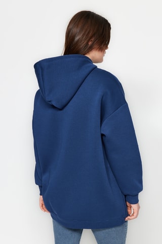 Sweater met Capuchon - Donkerblauw