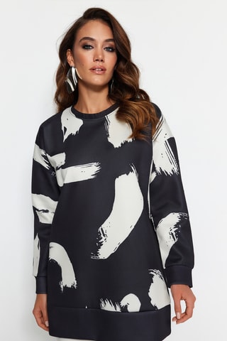 Sweater - Zwart en Beige