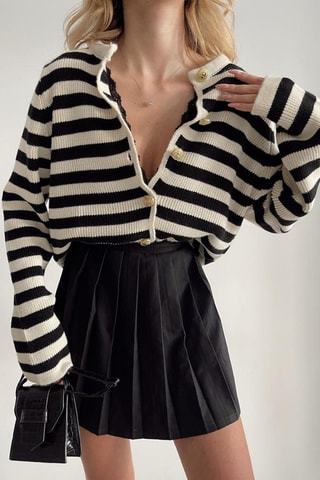 Vest - Beige en Zwart