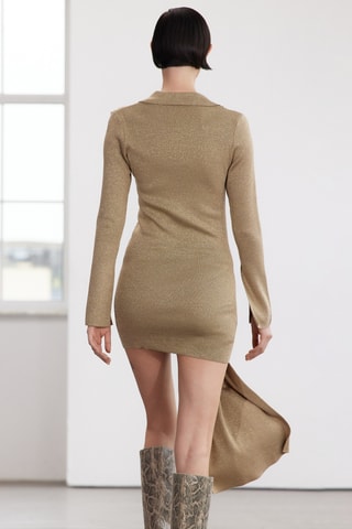 Nauwaansluitende Jurk - Goudkleurig