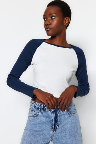 Cropped T-shirt - Wit