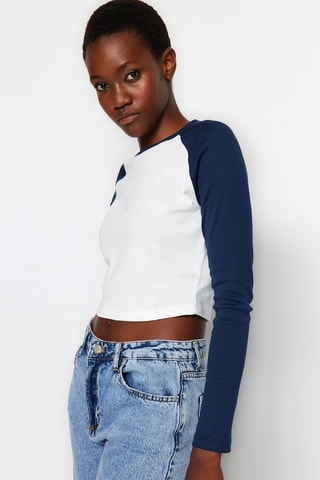 Cropped T-shirt - Wit