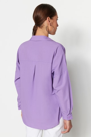 Camicia oversize - Viola