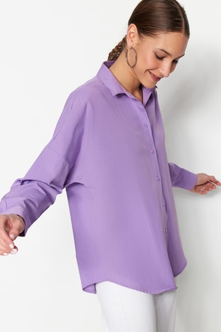 Camicia oversize - Viola