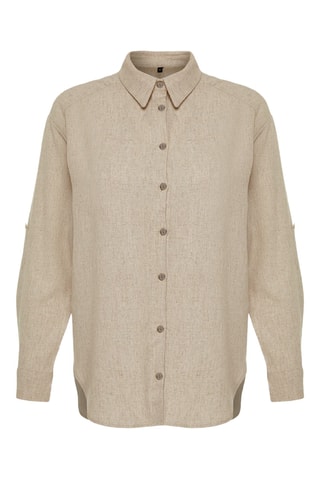 Camicia oversize - Beige