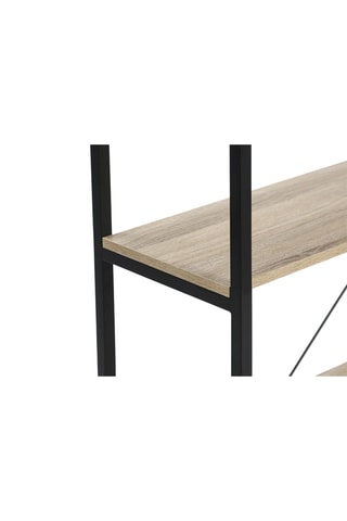 Libreria Manufacture -  Nero ed effetto legno