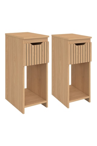 2 mesillas de noche Faustine - 20 x 49,5 x 30 cm