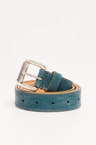 Leren Riem - Blauw