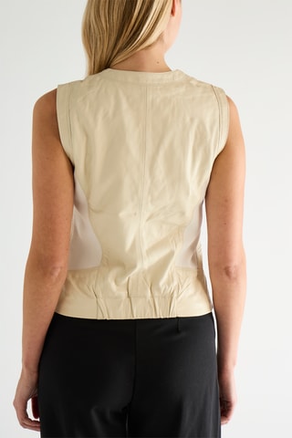 Mouwloos vest- Beige