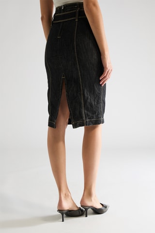 Kokerrok Hoge Taille - Zwart