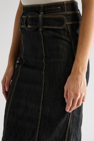 Kokerrok Hoge Taille - Zwart