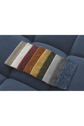 Pouf Everest - Bleu foncé - En tissu chiné