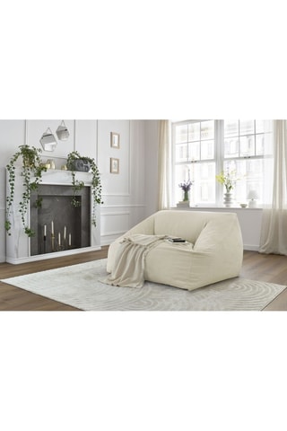 Pouf ultra moelleux Lilibet - Beige