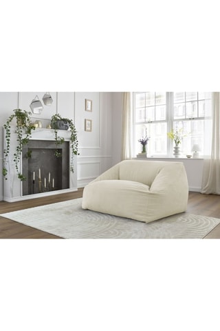 Pouf ultra moelleux Lilibet - Beige