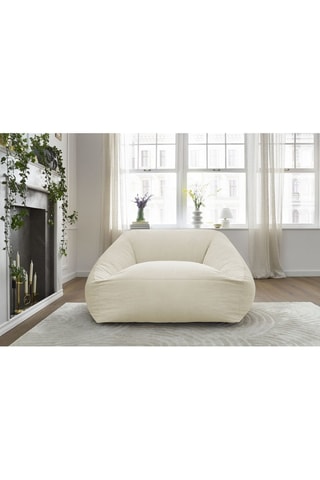 Pouf ultra moelleux Lilibet - Beige