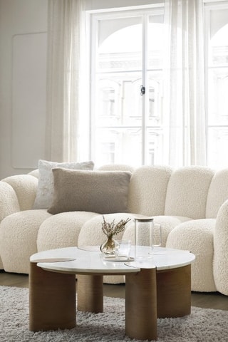 Canapé droit fixe Hippolyte - Beige