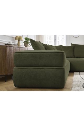 Canapé d'angle droit Whesley Vert foncé