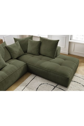 Canapé d'angle droit Whesley Vert foncé