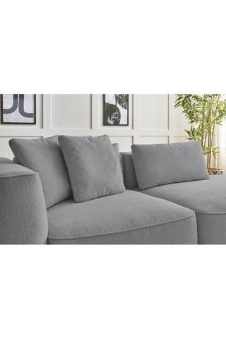 Canapé et pouf Leopold Gris clair