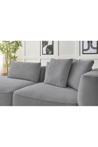 Canapé et pouf Leopold Gris clair