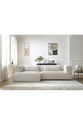 Canapé d'angle gauche Harry Beige