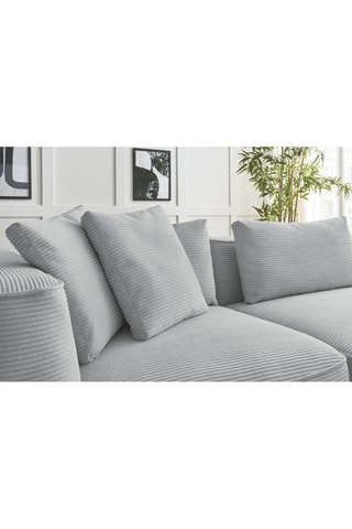 Canapé et pouf Leopold Gris clair