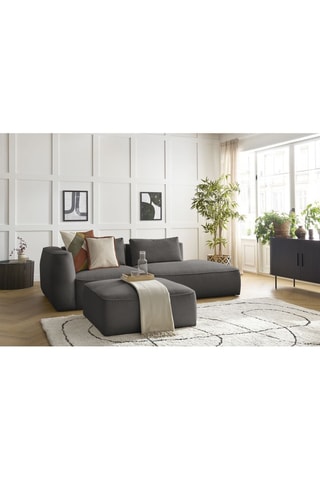 Canapé et pouf Leopold Taupe