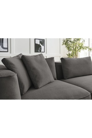 Canapé et pouf Leopold Taupe