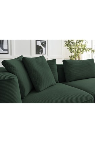 Canapé et pouf Leopold Vert foncé