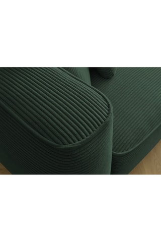 Canapé et pouf Leopold Vert foncé