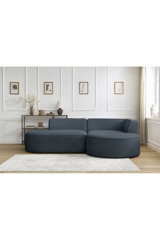 Canapé d'angle droit Rousseau Bleu foncé