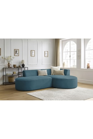 Canapé d'angle droit Rousseau Bleu foncé