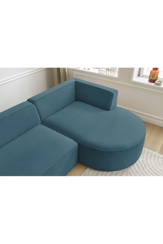 Canapé d'angle droit Rousseau Bleu foncé