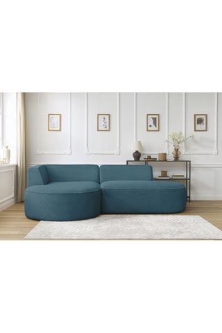 Canapé d'angle gauche Rousseau Bleu foncé