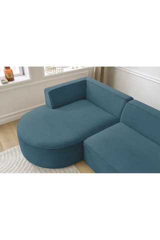 Canapé d'angle gauche Rousseau Bleu foncé