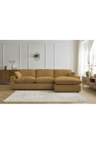 Canapé d'angle réversible Belair - Jaune