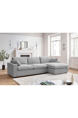 Canapé d'angle réversible Belair - 
Gris clair