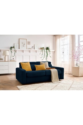 Canapé convertible Monaco - 
Bleu marine - Couchage 140 x 190 cm