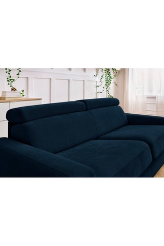 Canapé convertible Monaco - 
Bleu marine - Couchage 140 x 190 cm