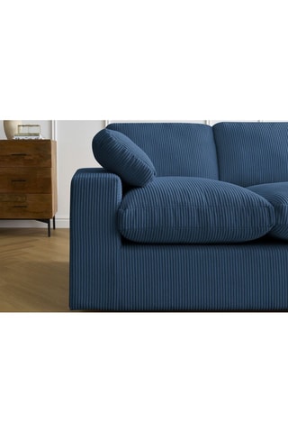 Canapé d'angle réversible Belair - Bleu foncé