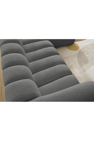 Canapé d'angle droit  Talia - Gris foncé