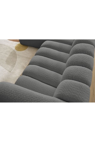 Canapé d'angle gauche  Talia - Gris foncé