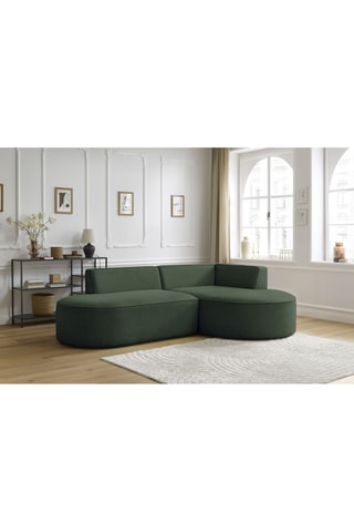 Canapé d'angle droit modulable Rousseau - Vert