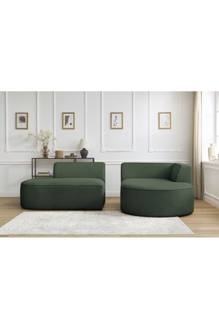 Canapé d'angle droit modulable Rousseau - Vert