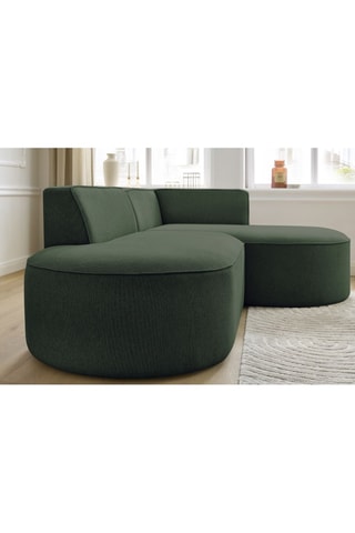 Canapé d'angle droit modulable Rousseau - Vert