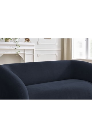 Canapé Celine - Bleu foncé - 2 places - En tissu