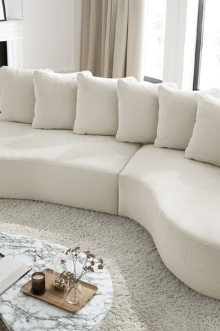 Canapé d'angle droit Marianne - Blanc