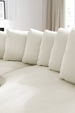 Canapé d'angle droit Marianne - Blanc