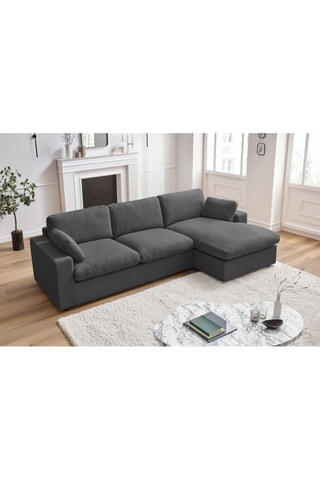 Canapé d'angle réversible Belair - 
Anthracite